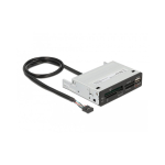 DeLOCK 91708 kaardilugeja USB 2.0 Sisemine Must, Hall