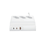 USAMS Listwa zasilająca 65W Super Si Fast Charging USB Extension Socket EU white|white CC160TC01 (US-CC160)