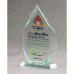Tryumf LuxorJet color printed glass trophy and case