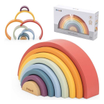 Viga Viga Toys VIGA PolarB wooden rainbow puzzle creative Montessori blocks