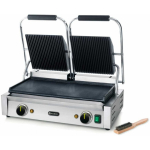Contact Contact grill with grooves on top, smooth bottom, 3600W - Hendi 263808