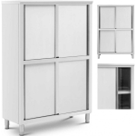 Royal Royal Catering Stainless steel catering cabinet with sliding doors 200 kg 120 x 50 x 180 cm