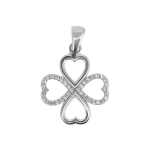 Brilio Brilio Silver Brilio Silver Silver four-leaf clover for luck PENT092
