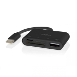 Nedis CCGB64780BK01 jaotur USB 2.0 Type-C 0 Mbit/s Must
