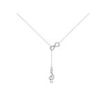 Brilio Brilio Silver Brilio Silver Timeless silver pendant Treble clef NCL25W
