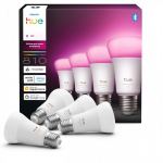 Philips Hue LED-&auml;lylamppu, valge ja v&auml;rviline atmosf&auml;&auml;r, E27, 810 lm, 4-pakk