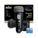 Braun Series 9 Pro+ 9660CC Foolium pardel Trimmer Must, H&otilde;be