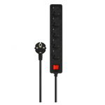 Savio LZ-15 nutikas pikendusjuhe 5 vahelduvvoolu kontakt Universaalne 5 m 0 2500 W Must