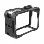 Metal Metal protective case with a Puluz cold shoe mount for the DJI Osmo Action 6