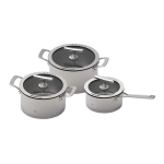 Zyle Essence ZY1500PS roostevaba terasest potide komplekt, 3 tk.