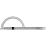 YATO protractor with ruler 150x200mm YT-72141