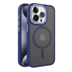 Apple Apple iPhone 15 DUAL METAL FRAME MAGSAFE CASE Blue