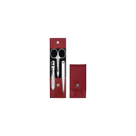 Zwilling Classic Inox reisikomplekt - nahk&uuml;mbris, 3 t&uuml;kki - punane