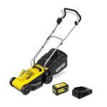 Cordless Cordless lawn mower Karcher LMO 2-18 Battery Set 18 V 1x5.0 Ah battery.