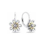Brilio Brilio Silver Brilio Silver Silver two-tone earrings Flowers EA682WY