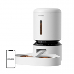 Petlibro Granary camera feed dispenser with double bowl, 5L (white)