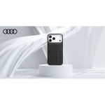Dėklas Dėklas Audi TT s&uuml;nteetiline nahk MagSafe iPhone 17 Pro jaoks must
