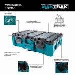 Makita P-91017 MAKTRAK t&ouml;&ouml;riistakast L