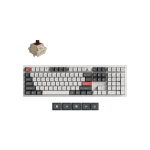 Keychron Q6 Ultra 8K klaviatuur Universaalne USB + RF Wireless + Bluetooth Valge