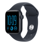 Apple Watch SE 3 (GPS + Cellular) 40 mm keskiy&ouml; alumiinikuori ja musteensininen urheiluranneke, S/M