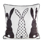 Eurofirany CHP/SPRING/Must/4 45X45 Must+Valge VELVET