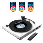 Mixx Analog Plus 2-&uuml;hes vin&uuml;&uuml;l- ja CD-m&auml;ngija, valge