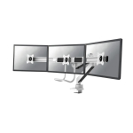 Neomounts NM-D775DX3WHITE monitori kinnitus ja alus 68,6 cm (27") Laud Valge