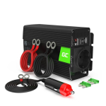 Green Green Cell INV01DE toiteadapter ja vaheldi Automaatne 300 W Must