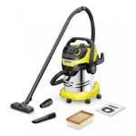 K&auml;rcher WD 5 P S V-25/5/22 Must, Roostevaba teras, Kollane 25 l 1100 W