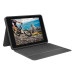 Logitech Rugged Folio QWERTY Briti inglise keel Smart Connector Grafiit