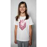 Dinamo - CHILDREN'S T-SHIRT 10Y &laquo;DINAMO&raquo; WITH RED METALLIC PRINTING White