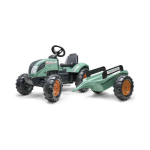 FALK Lander Green tractor with pedals and trailer for 3 years