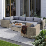 Set Set mebli ogrodowych with technorattan Dorothee cappuccino PATIO