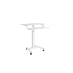 Spacetronik Buddy 03 adjustable table on wheels, white