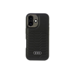 Case Case Audi Synthetic Leather MagSafe iPhone 16 6.1" black/black hardcase AU-TPUPCMIP16-GT/D3-BK
