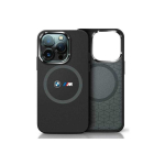 Case Case BMW BMHMP16S23SROK iPhone 16 6.1" black/black hardcase M Silicone Printed Ring MagSafe