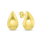 Brilio Brilio Silver Charming gold-plated earrings with teardrops EA1090Y