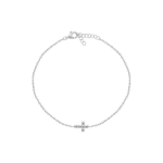 Brilio Brilio Silver Brilio Silver Beautiful silver bracelet with a cross BRC96W