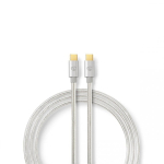 Nedis CCTB64700AL20 USB-kaabel USB 3.2 Gen 1 (3.1 Gen 1) 2 m USB C Alumiinium