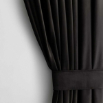 Kardinid Kardinid VELVET must klassikalise riba stiilis materjalit&uuml;&uuml;p - tekstiil samet 140x270 AmeliaHome