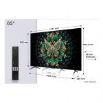 TCL C6K 65C6K teler 165,1 cm (65") 4K Ultra HD Nutiteleri funktsioon WiFi Metallik