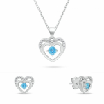 Brilio Brilio Silver Delicate h&otilde;bedane ehekomplekt S&uuml;damed helesiniste zirkonitega SET295WAQ (ripats, k&otilde;rvar&otilde;ngad)