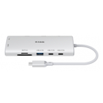 D-Link DUP-A01 jaotur USB 3.2 Gen 1 (3.1 Gen 1) Type-C 10000 Mbit/s Valge