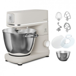 Electrolux E6KM1-4OWT Alusega mikser 1200 W Satiinviimistlusega teras, Valge