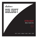 Jackson&reg; Jackson&reg; Soloist&trade; Drop Extra Heavy, elektrilise kitarri noodid, 12 - 58