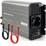 Qoltec MS Wave Pingeconverter | 12V kuni 230V | 1000/2000W | USB | &Uuml;hildub LiFePO4, GEL ja AGM akudega