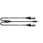 Cordial CFY 3 WMM-LONG audiokaabel 3 m 3.5mm 2 x XLR (3-pin) Must, H&otilde;be