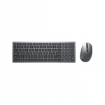 DELL KM7120W klaviatuur Hiir kaasa arvatud Kontor RF juhtmeta &uuml;hendus + Bluetooth QWERTY Vene Hall, Titaanium