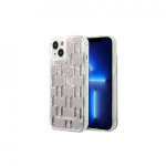 Case Case Karl Lagerfeld KLHCP14MLMNMS iPhone 14 Plus 6.7" Hard Case Silver / Silver Liquid Glitter Monogram