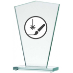 Detail Detail Engraved glass trophy + paint filler